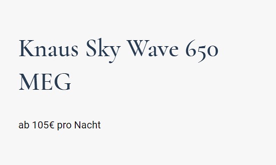 Knaus Sky Wave